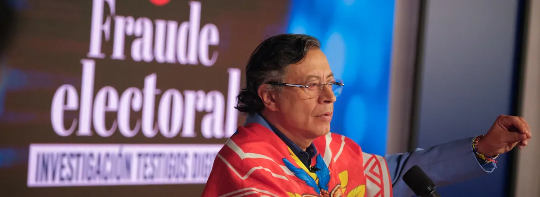 Presidente Gustavo Petro expone pruebas de presunto fraude electoral en las elecciones presidenciales de 2026