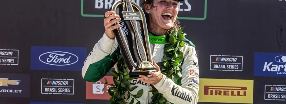 Tatiana Calderón rompe récords en Brasil: es la primera mujer en ganar en la general del NASCAR