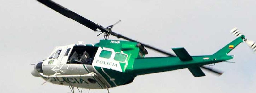 helicóptero de la policía
