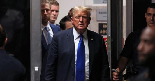 Donald Trump fue declarado culpable en juicio. / Foto: AFP.