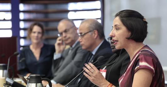 Ministra Martha Carvajalino.
