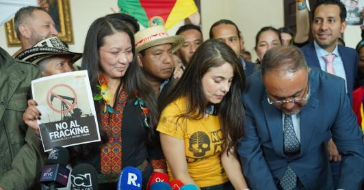 Ley antifracking en el Congreso. / Foto: MinAmbiente.