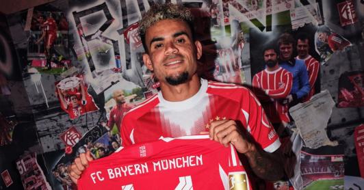 Luis Díaz, fichaje del Bayern. / Foto: X Bayern Múnich.