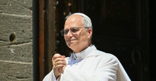 Mensaje del papa León XIV sobre Gaza. / Foto: AFP.