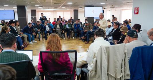 reunión de negociación del paro arrocero