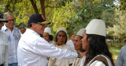 Propuesta del presidente Petro y comunidades indígenas de Magdalena. / Foto: Presidencia.