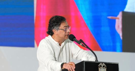 Presidente Petro durante la Instalación XXVIII - Encuentro de la Jurisdicción Ordinaria, “Justicia somos todos”