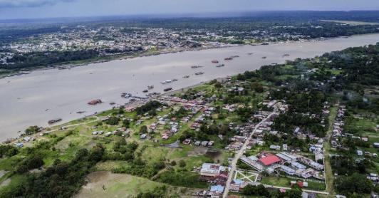 Frontera entre Colombia y Perú.