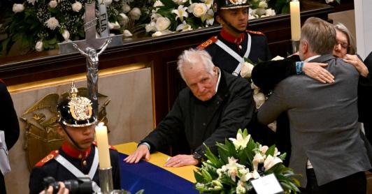 Honras fúnebres a Miguel Uribe Turbay.