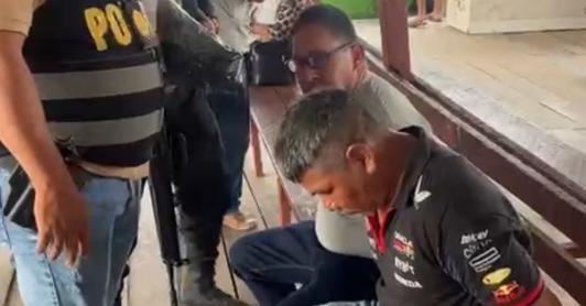 Toma de video de los contratistas detenidos.