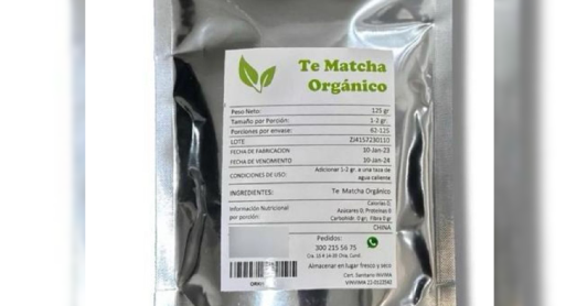 Invima alerta sobre comercialización fraudulenta de Té Matcha Orgánico con certificado sanitario falso
