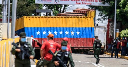 Retención de firmantes de paz en Venezuela. / Foto: AFP.