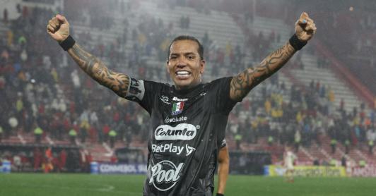 Dayro Moreno, goleador de la Sudamericana. / Foto: AFP.