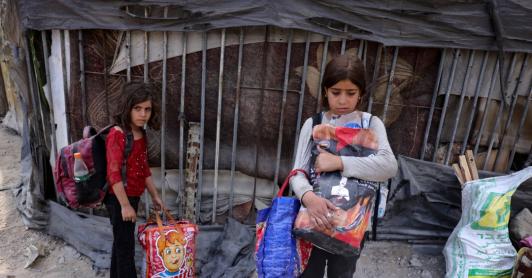 Niños Franja de Gaza. / Foto: AFP. 