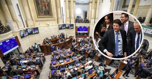 Curul de Miguel Uribe Turbay en el Senado. / Fotos: AFP.