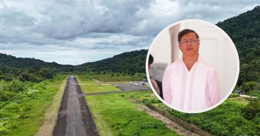 Modernización del aeródromo en Bahía Solano. / Fotos: Presidencia.