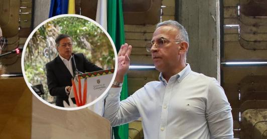 Petro pide investigar a secretario de seguridad de Antioquia. / Fotos: Presidencia y Gob de Antioquia.