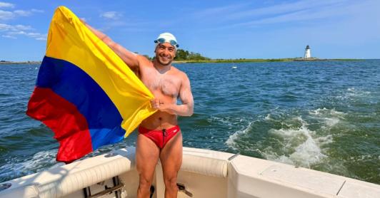 Nadador colombiano hace historia. / Foto: Cortesía.