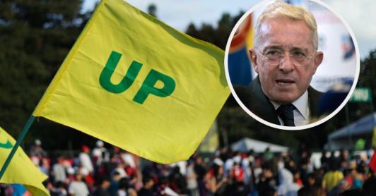 UP le responde al expresidente Uribe Vélez. / Fotos: UP y AFP.