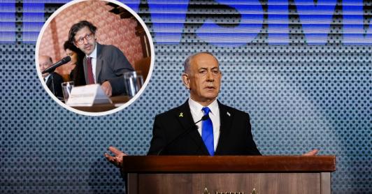 Acusaciones a Benjamín Netanyahu. / Fotos: Cancillería Colombia y AFP.