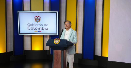 Presidente Petro durante la Instalación XXVIII - Encuentro de la Jurisdicción Ordinaria, “Justicia somos todos”