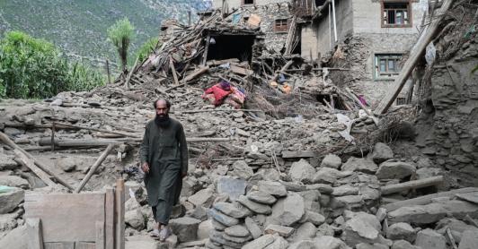 Terremoto en Afganistán. / Foto: AFP.