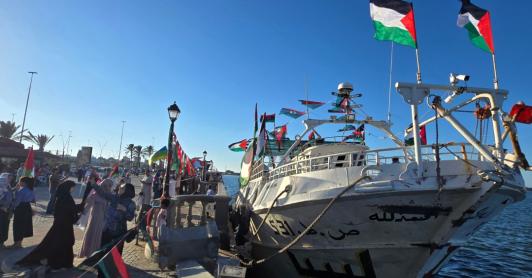 Flotilla rumbo a Gaza. / Foto: AFP.