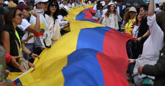 Informe de derechos humanos en Colombia. / Foto: AFP.