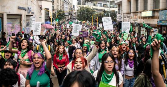 Movilizaciones. / Foto: AFP.