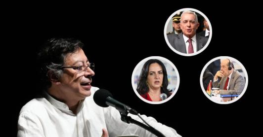 Presidente denuncia presunto complot. / Fotos: Presidencia y AFP.