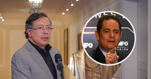 Presidente Petro y Germán Vargas Lleras. / Fotos: Presidencia y AFP.