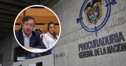 Petro sobre solicitud de la Procuraduría. / Fotos: Procuraduría y Presidencia.