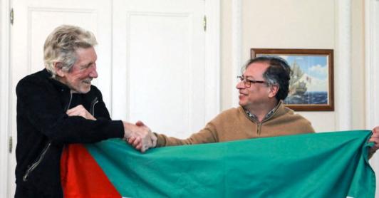 Roger Waters y Presidente Petro. / Foto: AFP.