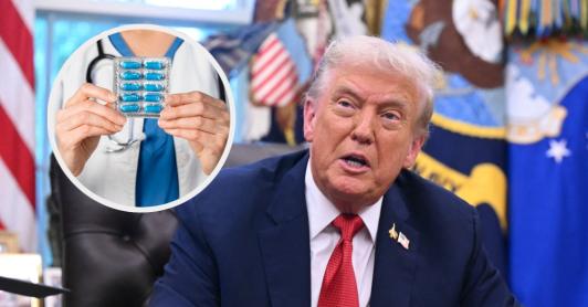 Trump sobre aranceles. / Fotos: AFP y Freepik.
