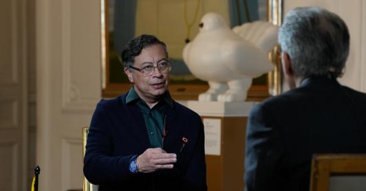Presidente Petro niega haber amenazado a Trump 
