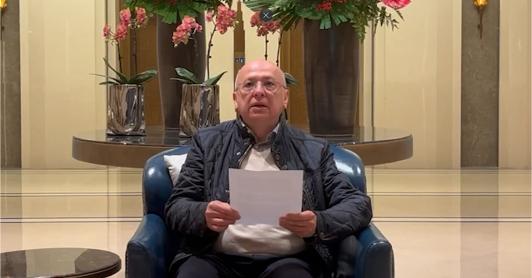 Eduardo Montealegre, presentando el borrador de la propuesta para la Asamblea Constituyente