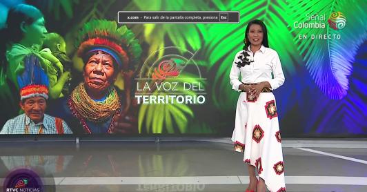 Martha Rentería, presentadora del noticiero de RTVC