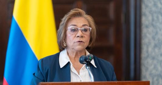 Canciller Rosa Villavicencio. / Foto: X Cancillería.