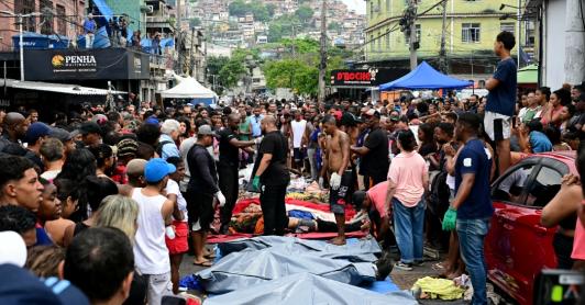Operativo en favelas de Rio de Janeiro. / Foto: AFP.