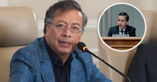 Petro sobre Bernie Moreno. / Fotos: Presidencia y AFP.