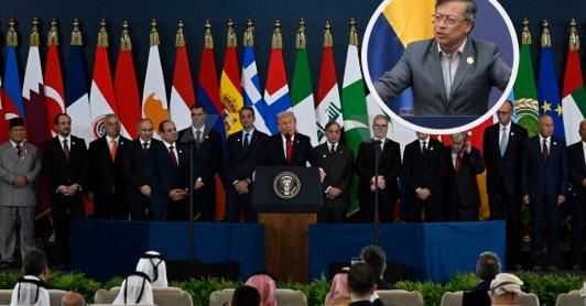 Petro sobre acuerdo de paz en Gaza. / Foto: AFP.
