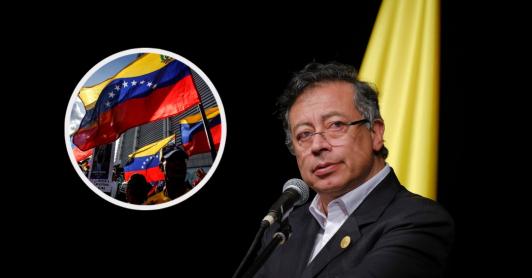 Presidente sobre la paz en Venezuela. / Fotos: Presidencia y AFP.