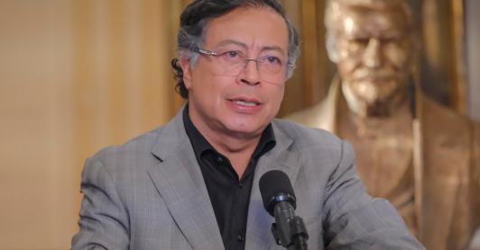 Petro en gira por Oriente Medio. / Foto: Presidencia.