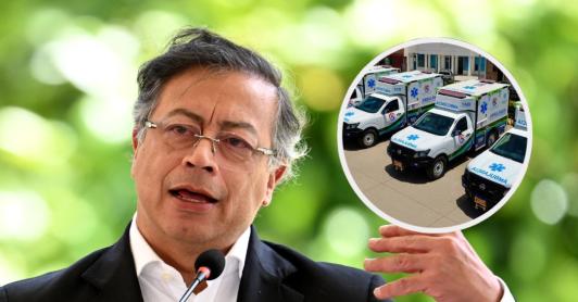 Petro sobre salud preventiva en Colombia. / Fotos: AFP y MinSalud.