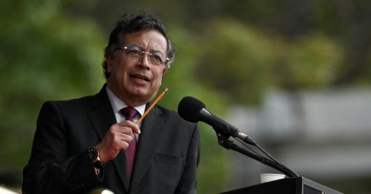 Petro sobre disturbios en Sonsón. / Foto: AFP.