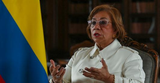 Canciller Rosa Villavicencio Mapy. / Foto: AFP.