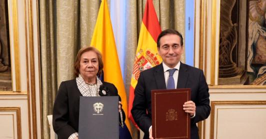 Cooperación de Colombia y España. / Foto: Cancillería.