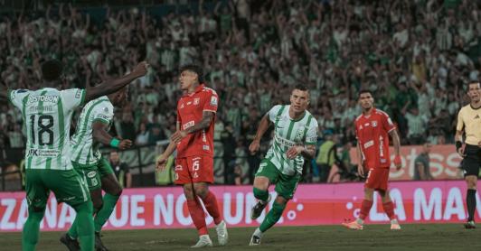 Atlético Nacional vs. América. / Foto: X Atlético Oficial.