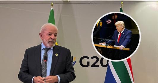 Lula sobre Trump en el G20. / Fotos: AFP.