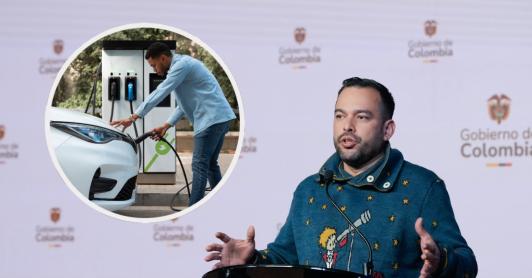 Movilidad eléctrica en Colombia. / Fotos: Presidencia y Freepik.